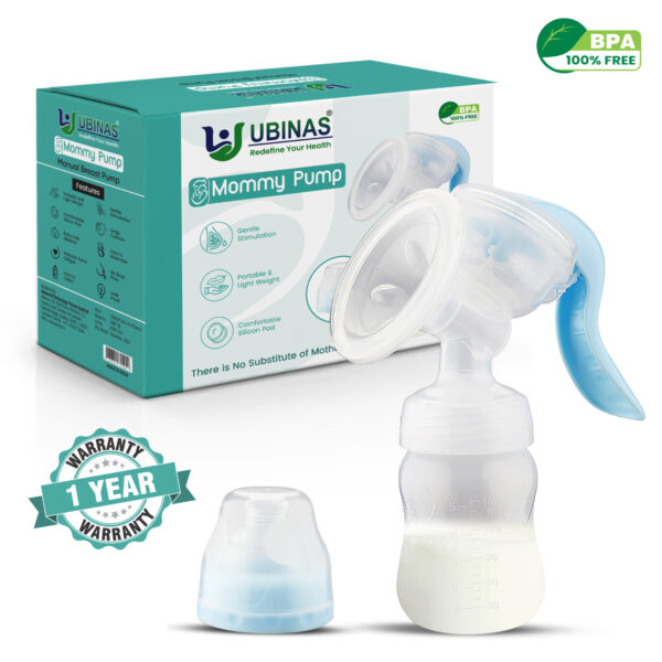 Big Manual Breast Pump | Easy Silicone Massage Cushion | One Year Warranty
