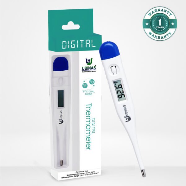 Digital Thermometer | Quick & Accurate | Oral, Rectal & Underarm Use | °C/°F | Water-Resistant