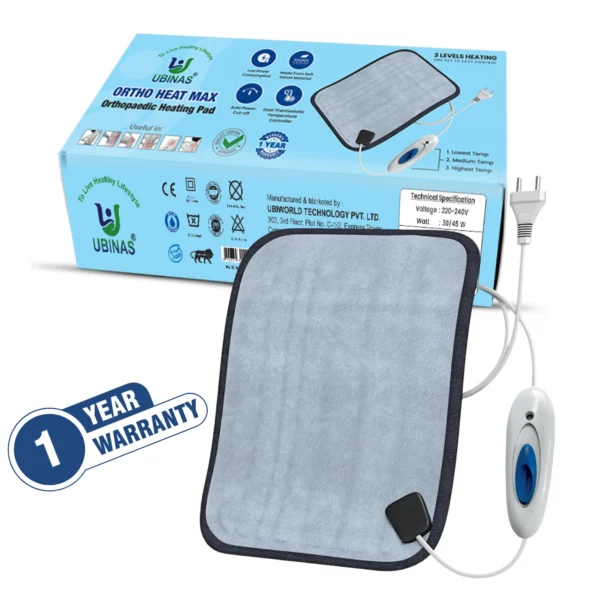 Orthopaedic Heating Pad for Back Pain + Period Cramps Relief | LARGE SIZE | Temperature Controller